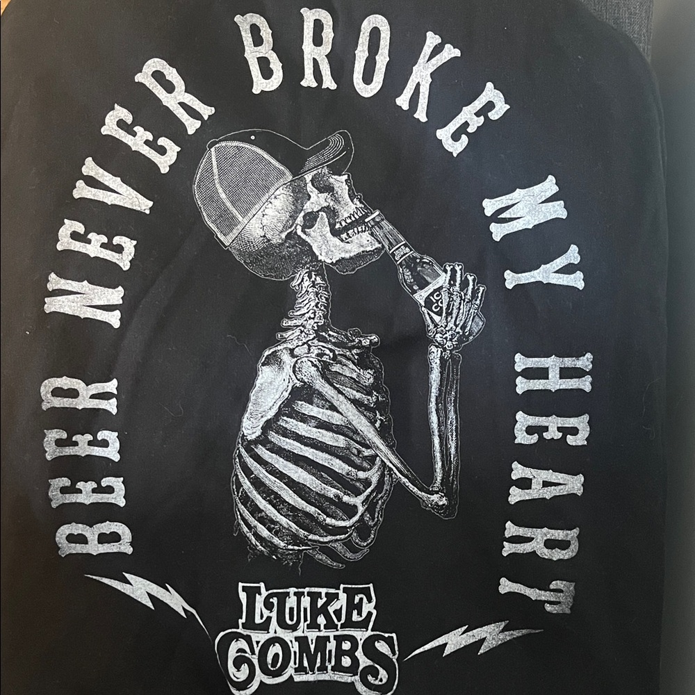 Luke Combs Black Graphic Hoodie